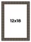 12x18 Modern Bamboo Picture Frame with UV-Resistant Acrylic & Acid Free Backing, Available in 5 Finishes - Gold, Silver, Brown, Black, and Natural